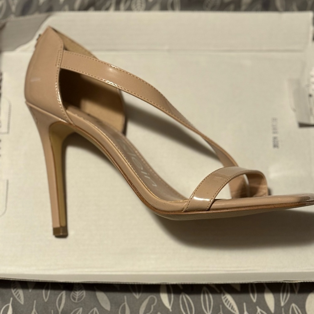 Calvin Klein Blush Strappy Heels - Picture 4 of 6